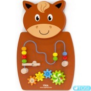 Бизиборд настенный Viga Toys Лошадь с лабиринтом